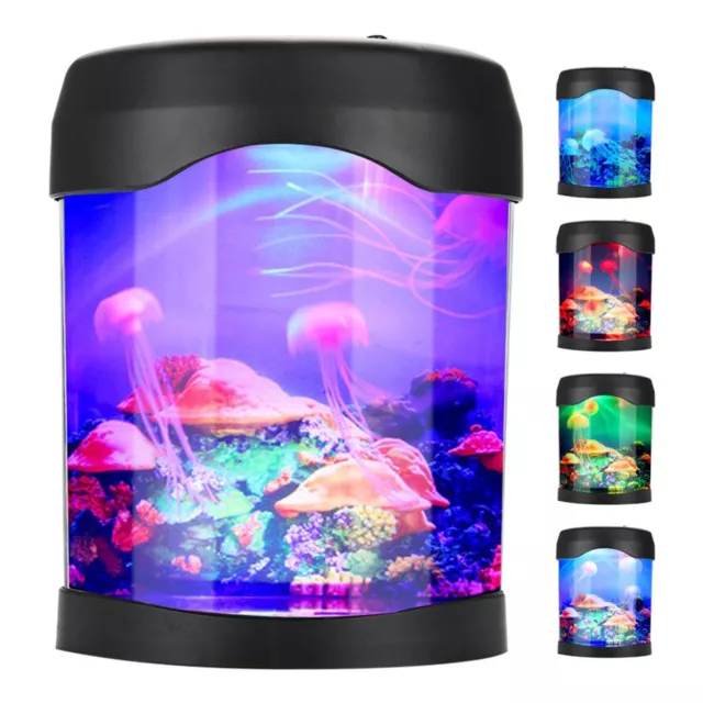 USB Aquarium Light Desk Mini Fish Tank Mood LED Lighting Color Changing Night HG