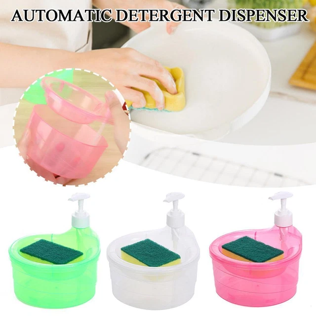1 SET KITCHEN Sponge Soap Dispenser Automatic Detergent Dispenser Soap