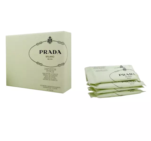 PRADA MILANO INFUSION IRIS REFRESHING TISSUE (SALVIETTE RINFRESCANTI) - 10 pz.