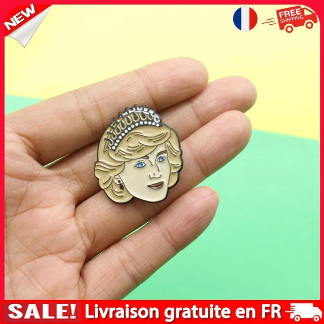 Broche Couronne Royale Cristal Strass – Style Vintage Angleterre Prince/Reine – Élégante & Scintillante – Cadeau Chic