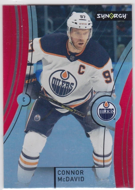 2021/22 SYNERGY..CONNOR MCDAVID..RED ACETATE..# 22..OILERS..COMBINED ...