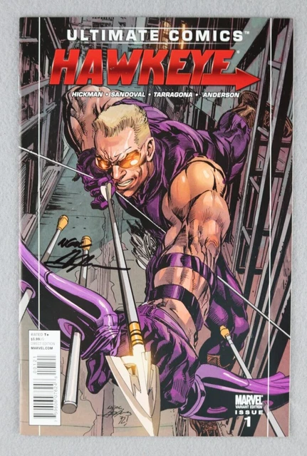 Ultimate Comics Hawkeye #1 Marvel Signed Neal Adams 2011 Variant Avengers 93 94