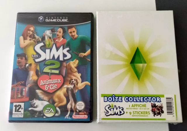 Jeu Nintendo gamecube Les sims 2 animaux & cie + boite collector FR NEUF BLISTER