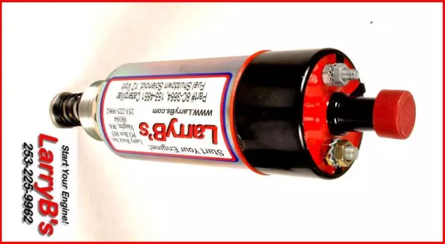 12V Fuel Shutoff Solenoid for Caterpillar 155-4651, 8C-3664 LarryB's