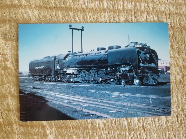Union Pacific Railroad #802 Built In 1937 Seen In '58.Vtg Railroad Postcard*P41