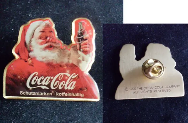 Coca Cola Pin Weihnachtsmann Anstecker 1999 X-Mas Santa