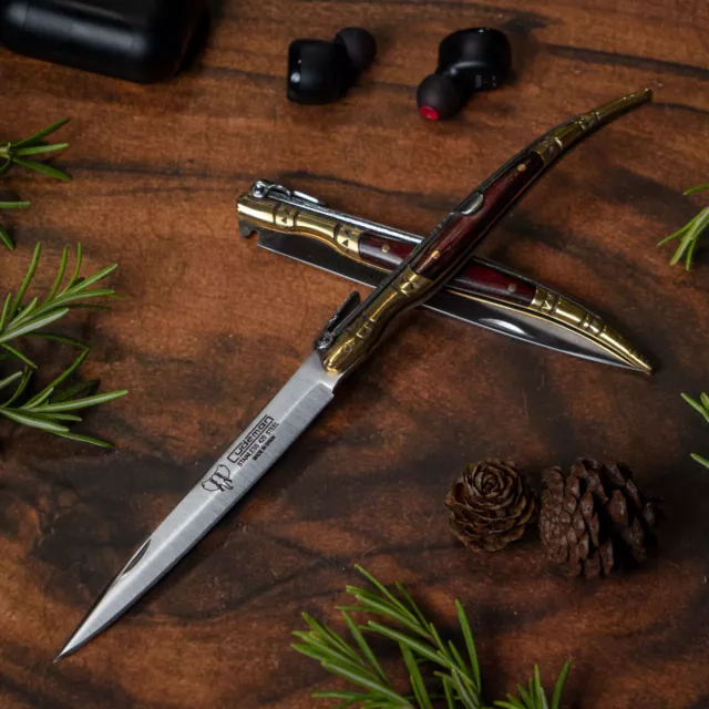 Navaja CUDEMAN 372-R Hoja 10,5 cm. Acero 420 Mango Estamina Roja. Knive Coltello