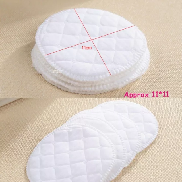 12pcs Reusable Nursing Breast Pads Washable Absorbent Baby Breastfeeding UK 3