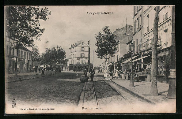 CPA Ivry-sur-Seine, Rue de Paris, Restaurant de la Pointe