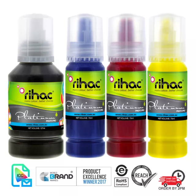 rihac Dye Sublimation Ink for Epson EcoTank 502 T502 4850 5150 5170 5800 DyeSub