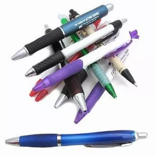 Wholesale Bulk Lot of 1000 Misprinted Plastic Retractable Pens+ Free Shipping!