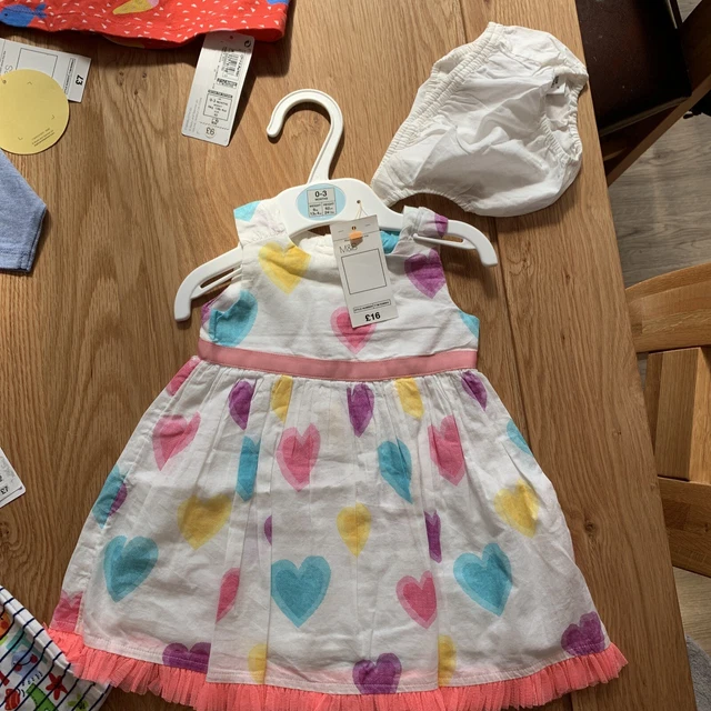 NEW Large Bundle Baby Girls Clothes M&S TKMaxx 0-3 Months 2
