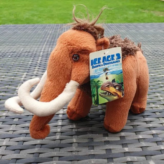 BNWT 2009 PMS Ice Age 3 Dawn Of The Dinosaurs - Manny - Soft Plush Stuffed Toy