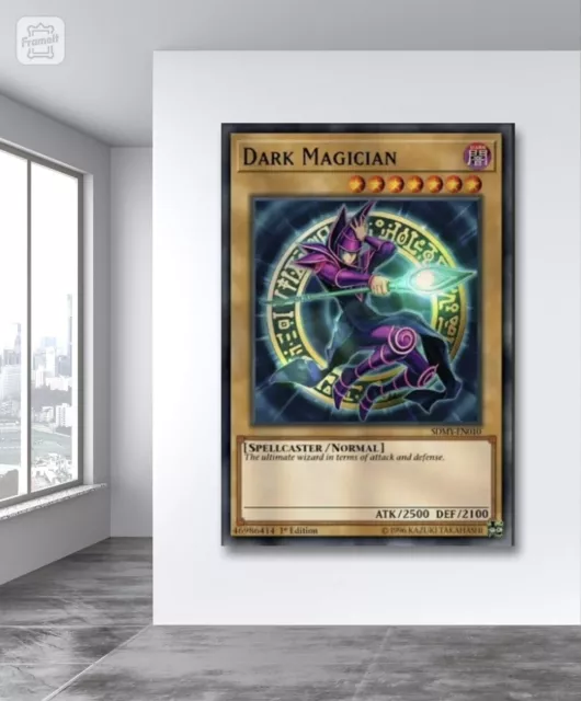 Dark Magician Yu-Gi-Oh Card Art Canvas Poster Wall Art Home Decor