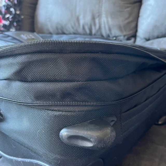 Tumi T Tech Carry-On Wheeled Upright Expandable 21" 57621D Black Suitcase Bag 11