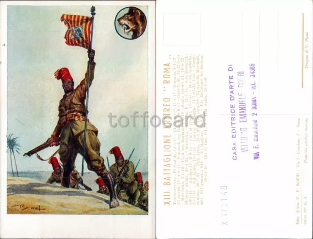 Coloniale-Autore Pisani-Xiii Battaglione Eritreo Roma-B91-148