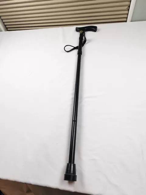 Switch Sticks Walking Cane Stick Wood Handle No-Slip 32"-37" Adjustable Foldable 3