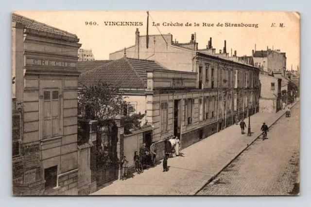 CPA Vincennes La Creche de la Rue de Strasbourg - Carte Postale,  Postcard