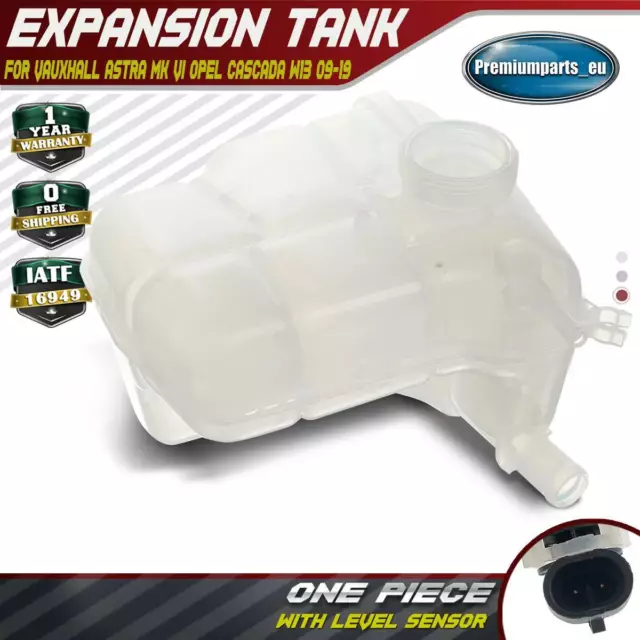 Brand New Coolant Expansion Tank for Vauxhall Opel Astra J Cascada with Sensor