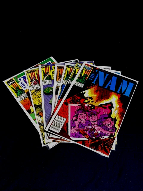 Marvel The Nam Lot Of 8 Comic Books