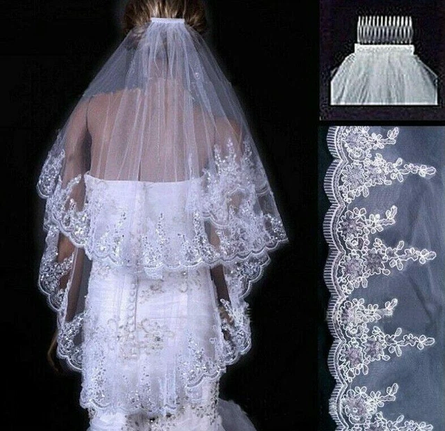 Velo Blanco Marfil Velo De Novia Boda Corto De Tul Velos Accesorios Para Bodas