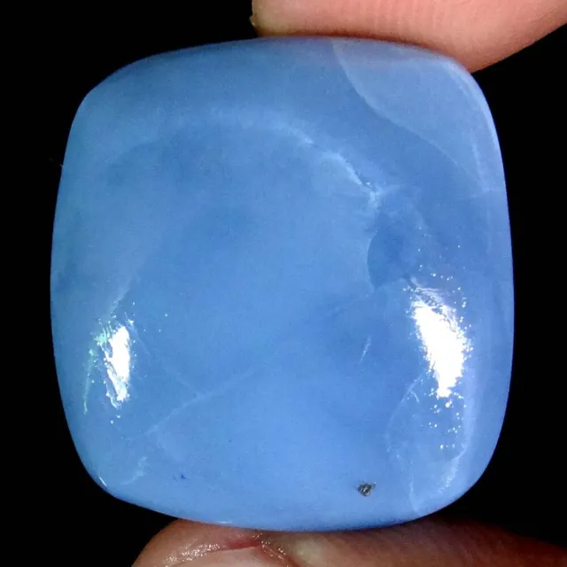 23.65Cts. 23X24X6mm 100% Natural Royal Designer Blue Opal Cushion Cab Gemstone