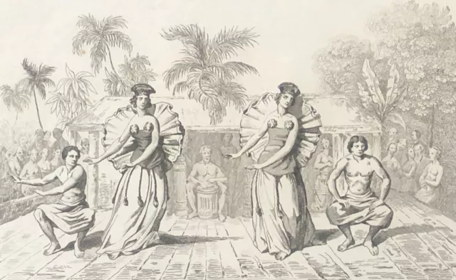 Tahiti Tanz 1836 Polynesien Französisch Ozeanien Damen