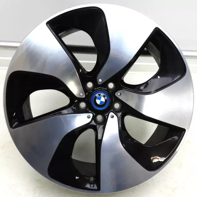 BMW i8 Alufelge 6853004 Turbinenstyling 444 bicolor (schwarz/glanzgedreht)Links