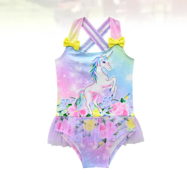 1 pz cartone animato unicorno costume da bagno stampato estate bellissimi costumi da bagno stampati colorati