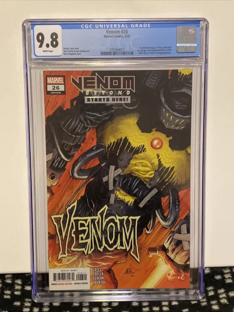 Venom #26 CGC 9.8 NM/M, 1st Appearance of Virus, Marvel Comics Graded Slab (b)