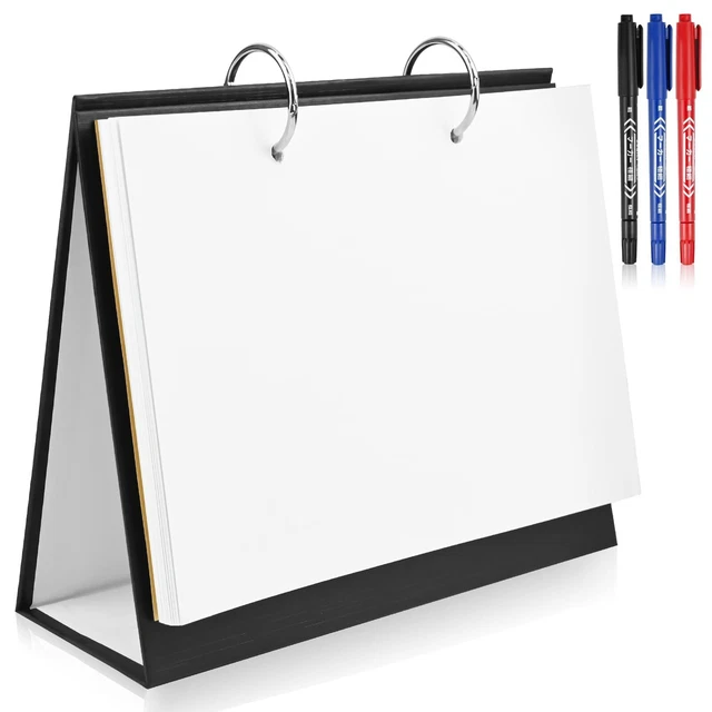 CALENDRIER DE TABLE 2024 en papier kraft Personnalisable Blanc