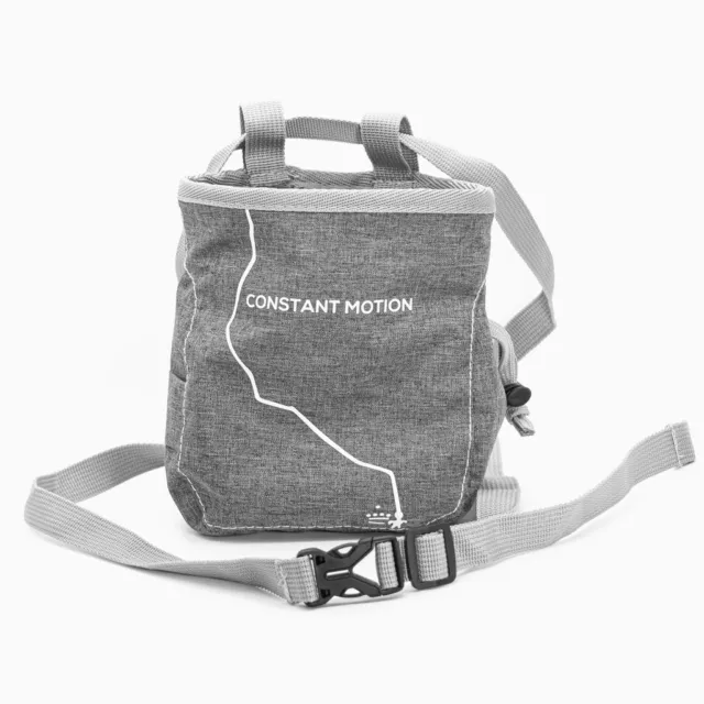 Chalkbag grau - Constant Motion - Kletterbeutel Boulder Bag Magnesiabeutel