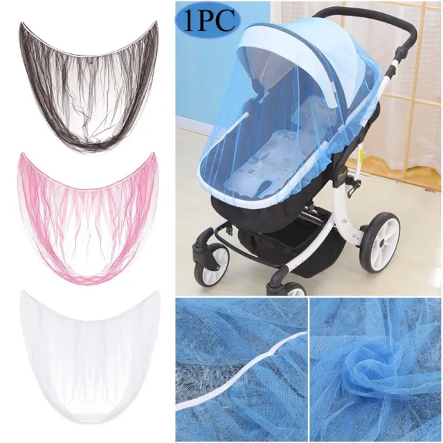 Full Cover Stroller Accessories Baby Mosquito Net Textile Stroller Mesh