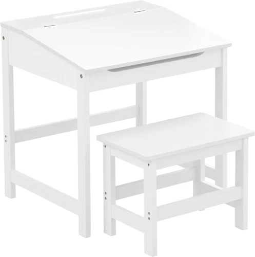 Premier Housewares Set tavolo e sedia bambini bianco 48x55x57 cm, bianco