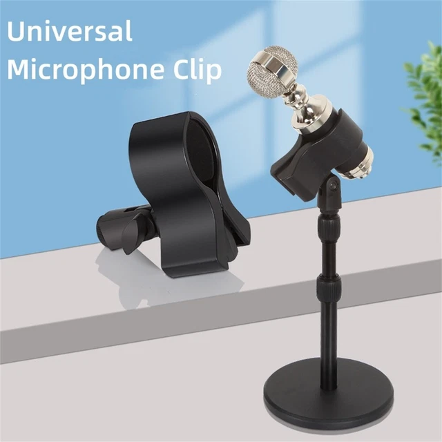 Clip microfono robusto e leggero supporto morsetto per microzona 32 68 mm