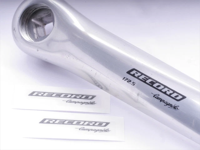 replacement decal crankset, crankarm campagnolo record titanium sticker