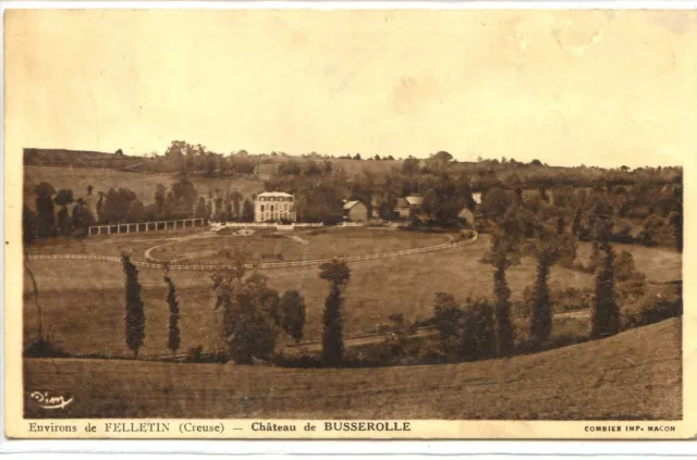 CP 23 CREUSE - Environs de Felletin - Château de Busserolle