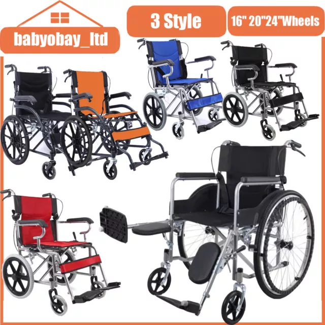 Altus Self-Propelled Wheelchair Manual Lightweight 24 inch Wheelchair Swing-Away