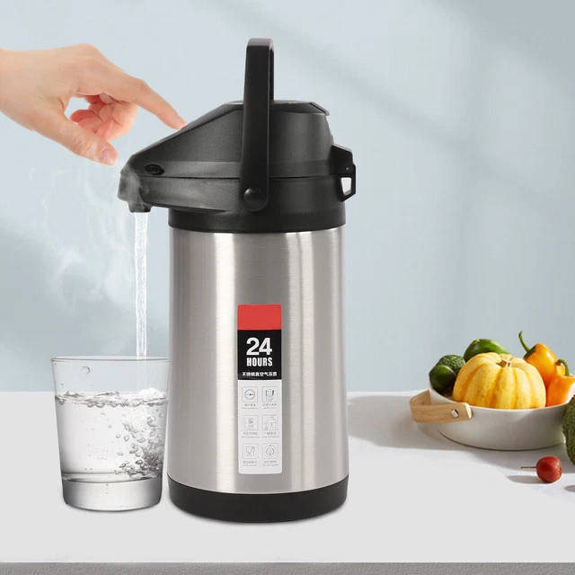 135 Oz (4Liter) Airpot Thermal Coffee Dispenser Stainless Steel Vacuum Thermos