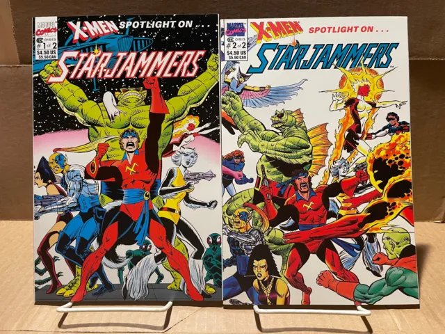 X-Men Spotlight On Starjammers #1 #2 Full Set 1990 Complete Lot Marvel Comics A2