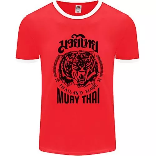 Maglietta Muay Thai Fighter Warrior MMA Arti Marziali Uomo FotoL