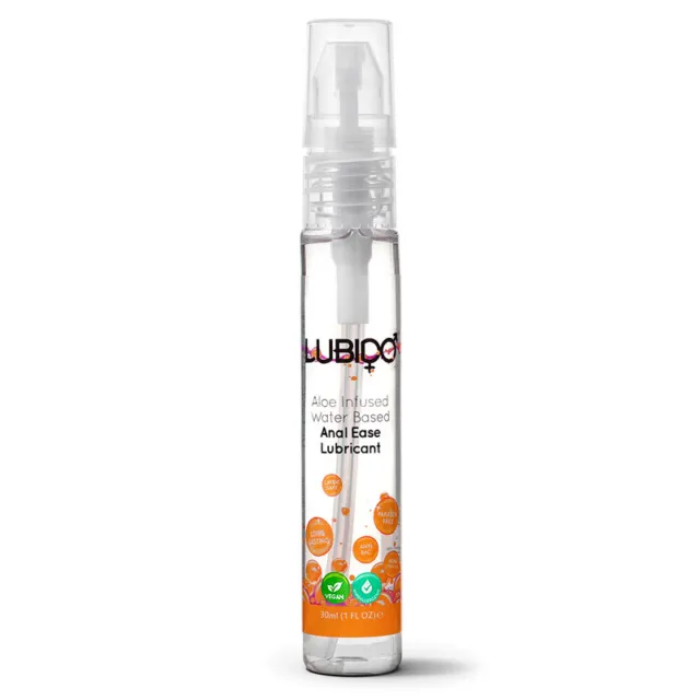 Lubido Anal Ease Aloés Infusé Eau Base Lubrifiant Super Slik Relaxant 29.6ml 30