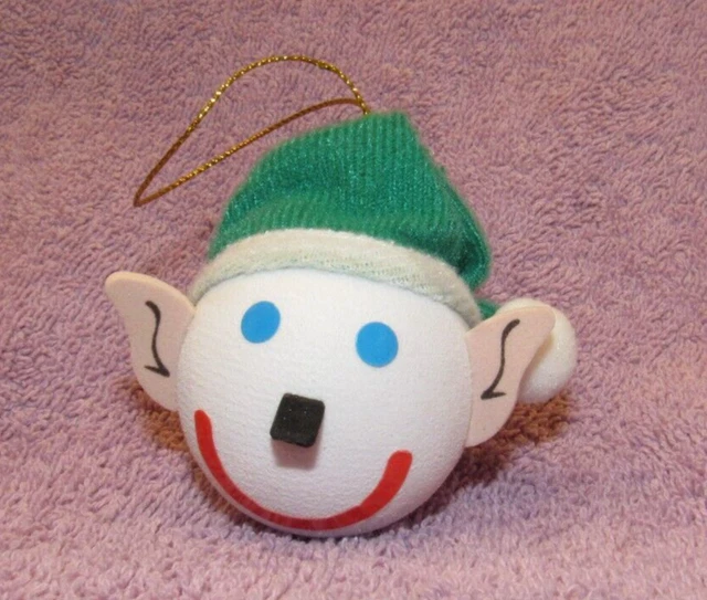 VINTAGE JACK IN The Box Christmas Elf Antenna Topper Ball / Christmas
