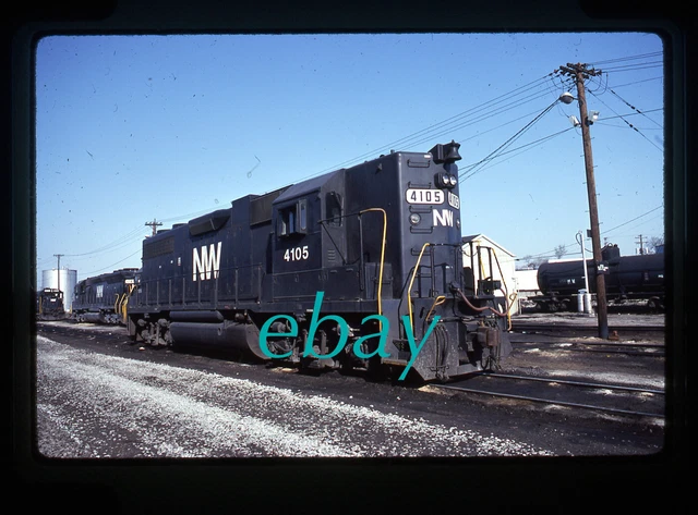 Orig Slide Norfolk And Western NW #4105 GP38AC 1987