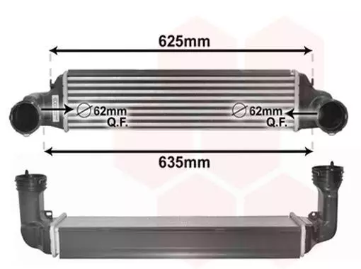 Intercooler On Refroidit L'Air Aluminium Convient pour BMW 3er Tournée E46