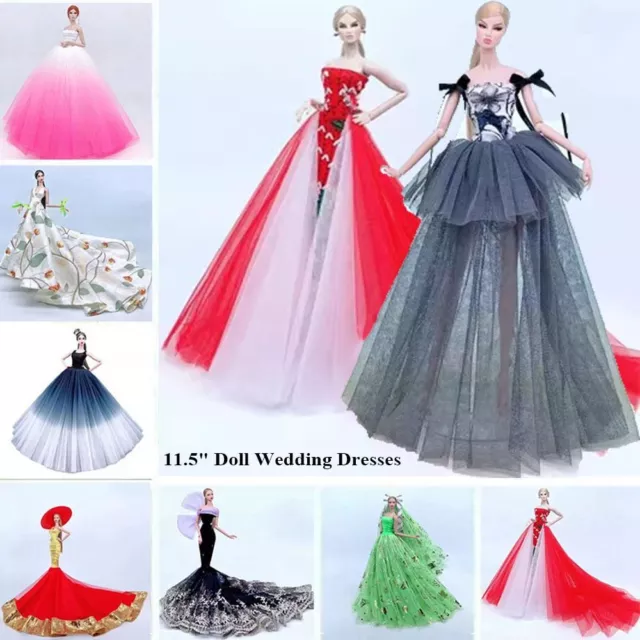 Fashion 11.5" Doll Dress Doll Princess Skirt  30cm Doll/1/6 BJD Dolls