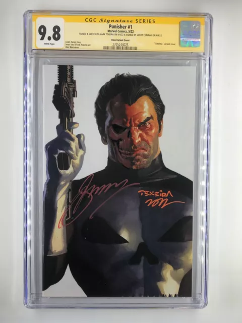 Punisher #1 9.8 Cgc Ss Signed + Sketch Texeira Signed Conway