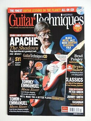 Guitar Techniques magazine Oct 2012 with CD Shadows Tommy Emmanuel Peter Green