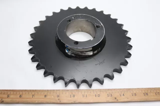 Split Taper Bushing Bore Roller Chain Sprocket Steel 32T 80 / 1" 80Q31