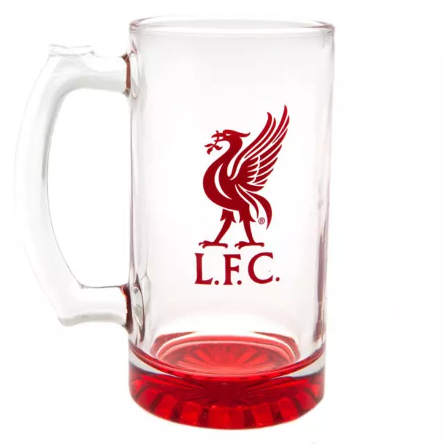 Liverpool FC Stein Glass Tankard CC Official LFC Gift Item Merchandise UK Seller